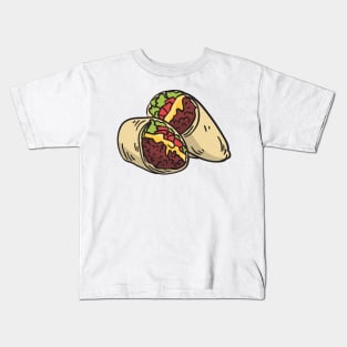 Double Tacos Drawing Kids T-Shirt